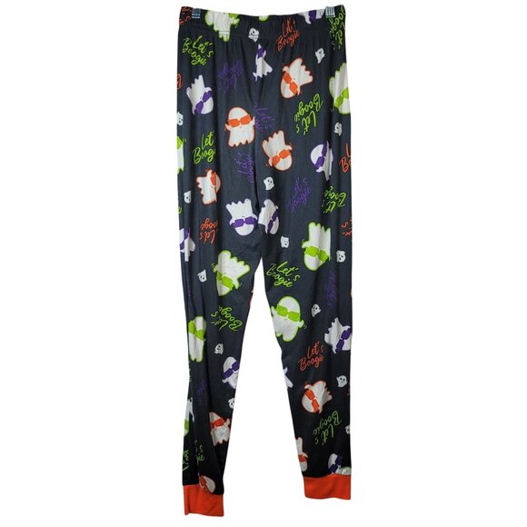 Way to Celebrate Halloween Lounge Pants Black XS Ghost Let's Boogie Jogger Sleep - Picture 6 of 7